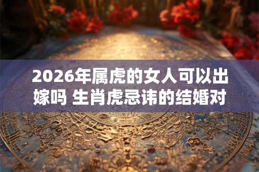 2026年属虎的女人可以出嫁吗 生肖虎忌讳的结婚对象