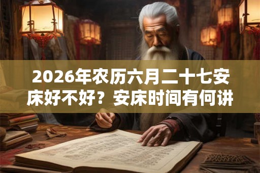 2026年农历六月二十七安床好不好？安床时间有何讲究？