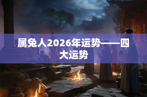 属兔人2026年运势——四大运势