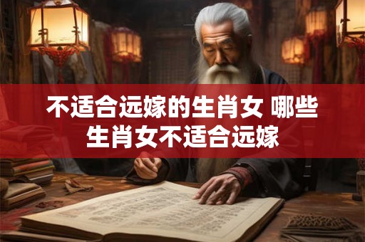 不适合远嫁的生肖女 哪些生肖女不适合远嫁