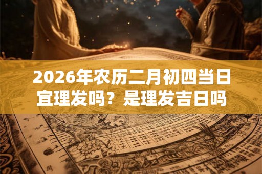 2026年农历二月初四当日宜理发吗？是理发吉日吗