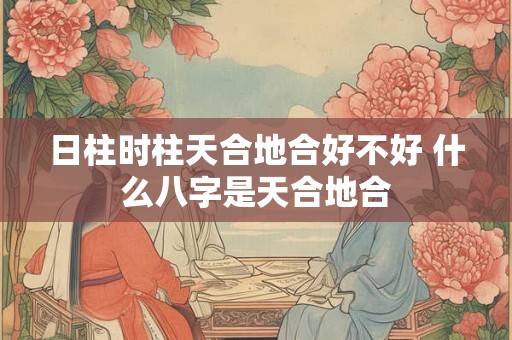 日柱时柱天合地合好不好 什么八字是天合地合