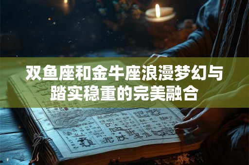 双鱼座和金牛座浪漫梦幻与踏实稳重的完美融合