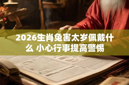 2026生肖兔害太岁佩戴什么 小心行事提高警惕