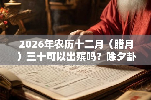 2026年农历十二月（腊月）三十可以出殡吗？除夕卦象如何？