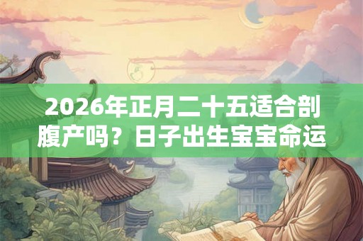 2026年正月二十五适合剖腹产吗？日子出生宝宝命运？