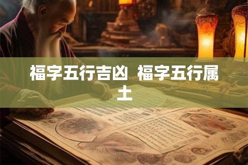 福字五行吉凶  福字五行属土