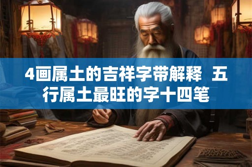 4画属土的吉祥字带解释  五行属土最旺的字十四笔
