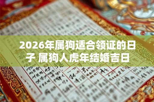 2026年属狗适合领证的日子 属狗人虎年结婚吉日
