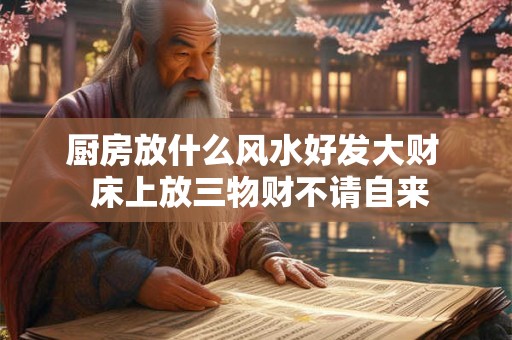 厨房放什么风水好发大财 床上放三物财不请自来 厨房放什么风水好发大财 床上放三物财不请自来