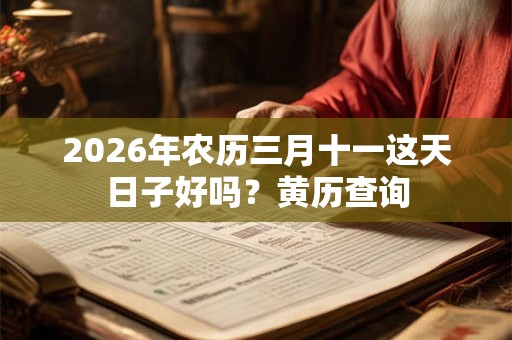 2026年农历三月十一这天日子好吗？黄历查询