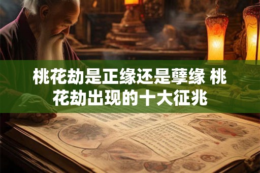 桃花劫是正缘还是孽缘 桃花劫出现的十大征兆