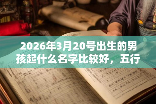 2026年3月20号出生的男孩起什么名字比较好，五行属什么