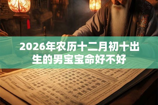 2026年农历十二月初十出生的男宝宝命好不好