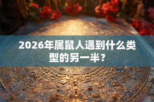 2026年属鼠人遇到什么类型的另一半? 2026年属鼠人遇到什么类型的另一半?
