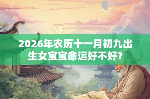 2026年农历十一月初九出生女宝宝命运好不好？