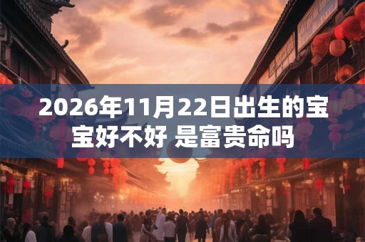 2026年11月22日出生的宝宝好不好 是富贵命吗