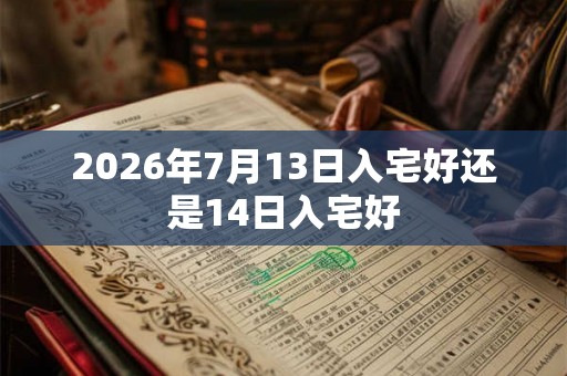 2026年7月13日入宅好还是14日入宅好 2026年7月13日入宅好还是14日入宅好