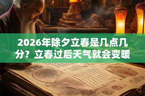 2026年除夕立春是几点几分？立春过后天气就会变暖吗？