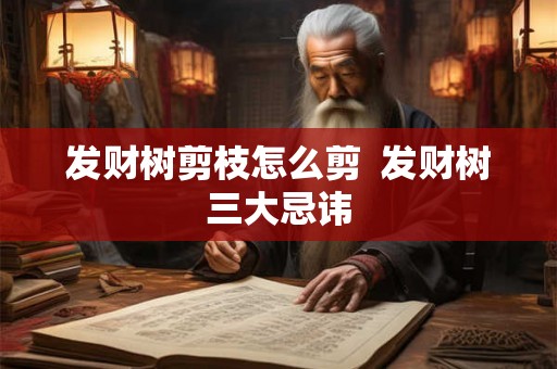 发财树剪枝怎么剪  发财树三大忌讳