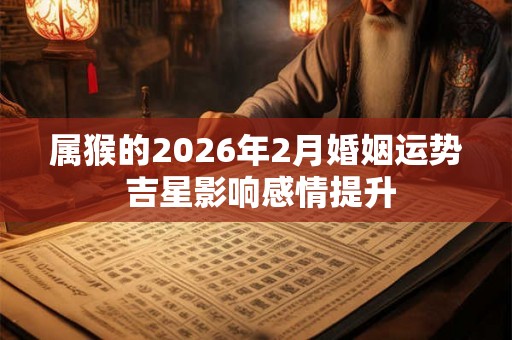 属猴的2026年2月婚姻运势 吉星影响感情提升 属猴的2026年2月婚姻运势 吉星影响感情提升