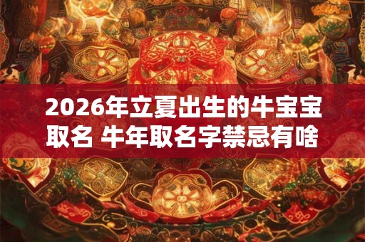 2026年立夏出生的牛宝宝取名 牛年取名字禁忌有啥