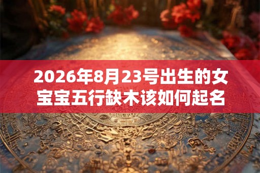 2026年8月23号出生的女宝宝五行缺木该如何起名