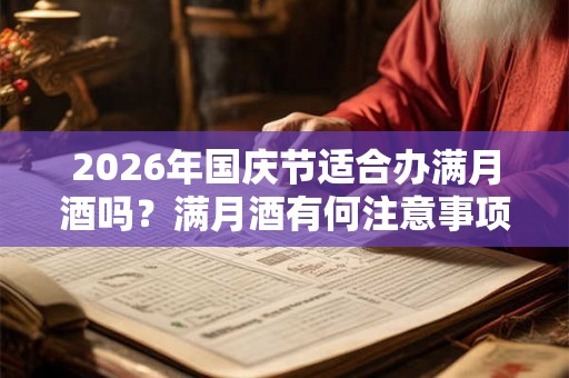 2026年国庆节适合办满月酒吗？满月酒有何注意事项？