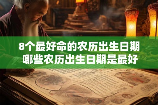8个最好命的农历出生日期 哪些农历出生日期是最好命的有8个