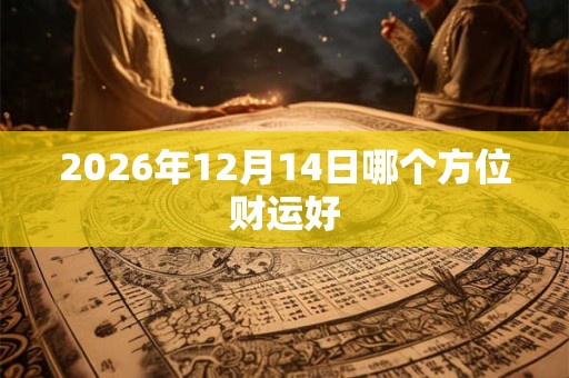 2026年12月14日哪个方位财运好