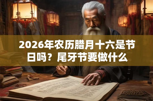 2026年农历腊月十六是节日吗？尾牙节要做什么