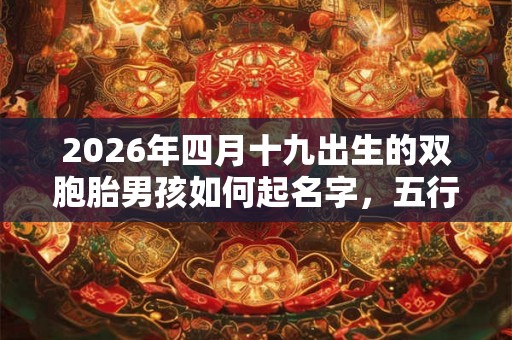 2026年四月十九出生的双胞胎男孩如何起名字,五行属什么 2026年四月十九出生的双胞胎男孩如何起名字,五行属什么