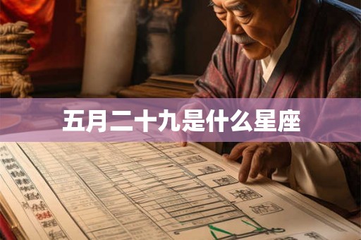 五月二十九是什么星座