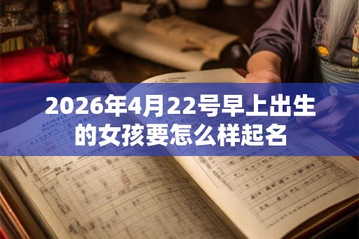 2026年4月22号早上出生的女孩要怎么样起名
