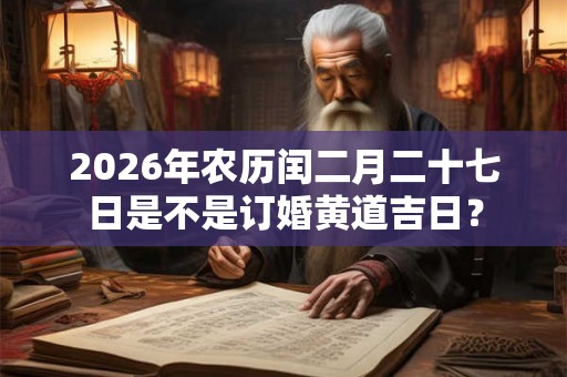 2026年农历闰二月二十七日是不是订婚黄道吉日？