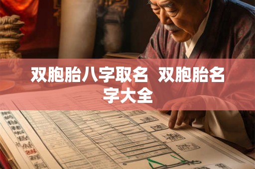 双胞胎八字取名 双胞胎名字大全 双胞胎八字取名 双胞胎名字大全