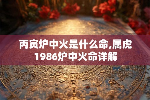 丙寅炉中火是什么命,属虎1986炉中火命详解