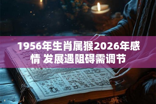 1956年生肖属猴2026年感情 发展遇阻碍需调节