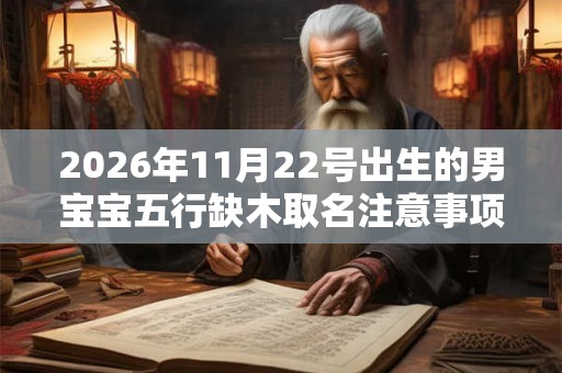 2026年11月22号出生的男宝宝五行缺木取名注意事项