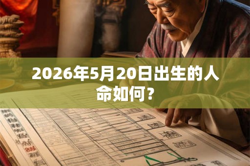 2026年5月20日出生的人命如何？