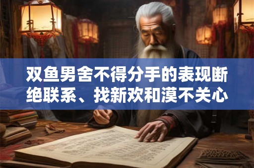 双鱼男舍不得分手的表现断绝联系、找新欢和漠不关心