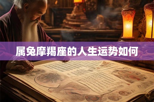 属兔摩羯座的人生运势如何