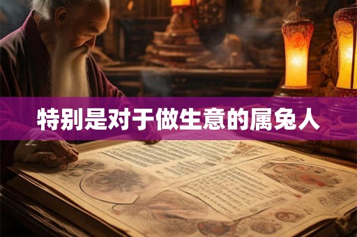 特别是对于做生意的属兔人 特别是对于做生意的属兔人