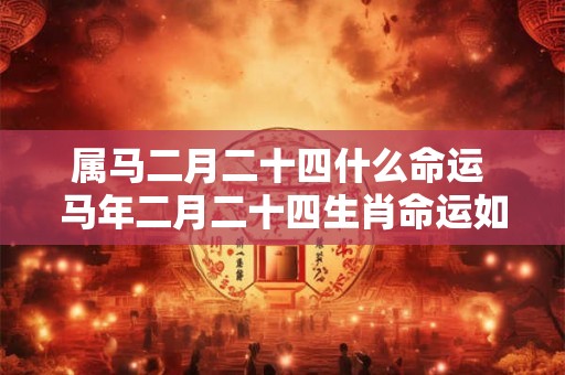 属马二月二十四什么命运 马年二月二十四生肖命运如何