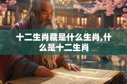 十二生肖藏是什么生肖,什么是十二生肖