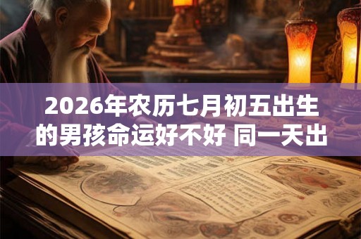 2026年农历七月初五出生的男孩命运好不好 同一天出生的名人 2026年农历七月初五出生的男孩命运好不好 同一天出生的名人