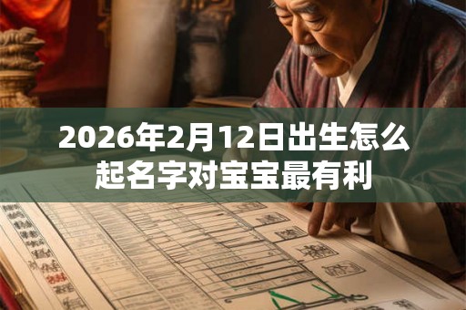 2026年2月12日出生怎么起名字对宝宝最有利