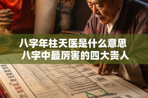 八字年柱天医是什么意思  八字中最厉害的四大贵人