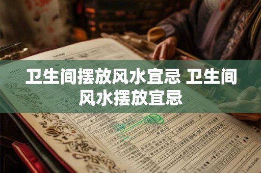 卫生间摆放风水宜忌 卫生间风水摆放宜忌