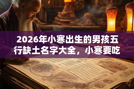 2026年小寒出生的男孩五行缺土名字大全,小寒要吃什么? 2026年小寒出生的男孩五行缺土名字大全,小寒要吃什么?